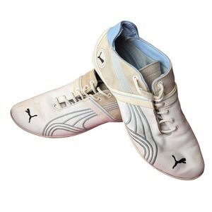Puma Speed Cat Sneakers White Blue Leather Suede Y2K Cyber Racing Derbies 8